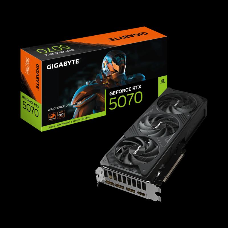 イ*ケ様 GIGABYTE RTX5070 GV-N5070WF3OC-12GD GIGABYTE GV-N5070WF3OC-12GD, RTX5070, WINDFORCE OC, 12Gb, GDDR7
