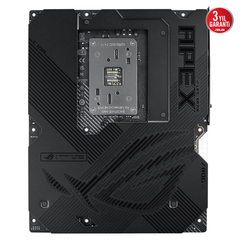 ASUS%20ROG%20CROSSHAIR%20X870E%20APEX,%202xDDR5,%205xM.2,%202xDP,%20Type-C,%20PCIe%205.0,%202xWi-Fi%207,%20Bluetooth%20v5.4,%20AM5%20Soket%20GAMING%20Anakart