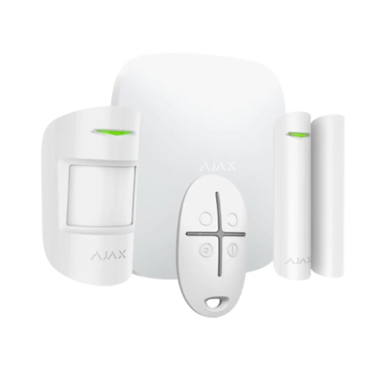 AJAX  StarterKit 4G, Kablosuz, Alarm Kiti, BEYAZ