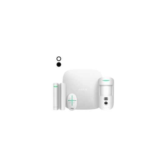 AJAX  StarterKit Cam Plus, Kablosuz, Alarm Kiti, BEYAZ