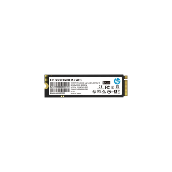 HP 8U2N7AA, FX700, 4TB, 6200-7200Mb/s, Gen4, NVMe PCIe M.2, 3D NAND, SSD