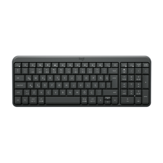 LOGITECH K250, Siyah, 920-013460, Bluetooth, Türkçe Q, Multimedya, Kompakt Klavye