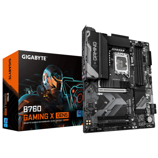 GIGABYTE B760 GAMING X GEN5, 4xDDR5, 3xM.2, DP, HDMI, Type-C, 13-14.Nesil, LGA1700 Soket, GAMING Anakart