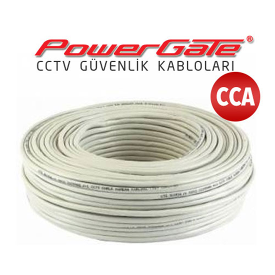 PowerGate CELL 89mt, 2+1 (2x0,22+0,25) CCA %40 Bakır Alışımlı, CCTV Güvenlik Kablosu