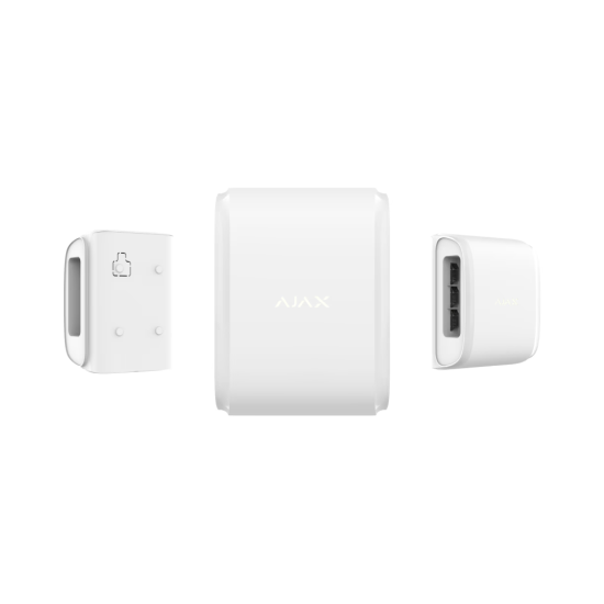 AJAX Dual Curtain Outdoor, Kablosuz, Çift Taraflı Perde Tipi Hareket Dedektörü, Beyaz