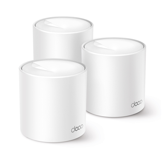 TP-LINK DECO-X10, AX1500, Üçlü Mesh, 1500Mbps, Dual Band, WiFi6, 2Port Gigabit Lan, 520m2 kapsama Alanı, Router, Geniş Alan İnternet Ağı Sağlayıcısı