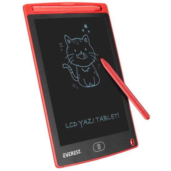 EVEREST EV-DY100, 8.5’’, Dijital Yazı Tahtası, (Kırmızı)