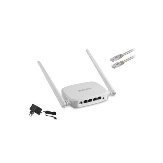 EVEREST EWR-301, 4Port, 300Mbps, 2.4Ghz Wifi, Masaüstü, Megabit, Repeater, Router, Access Point