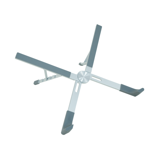 FRISBY FNC-5140ST, 10’’-17.3’’ Taşınabilir,  Katlanır, Notebook Standı, 5 Kademeli Ayarlanabilir Yükseklik, Alüminyum (Gümüş)