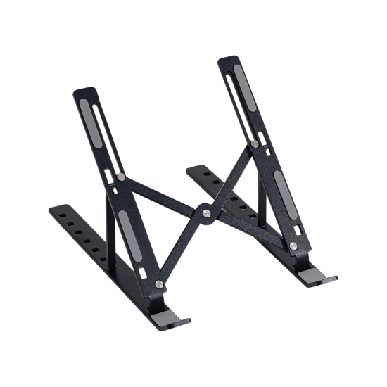 FRISBY FNC-5155ST, 10’’-15.6’’ Taşınabilir,  Katlanır, Notebook Standı, 7 Kademeli Ayarlanabilir Yükseklik, Alüminyum (Siyah)