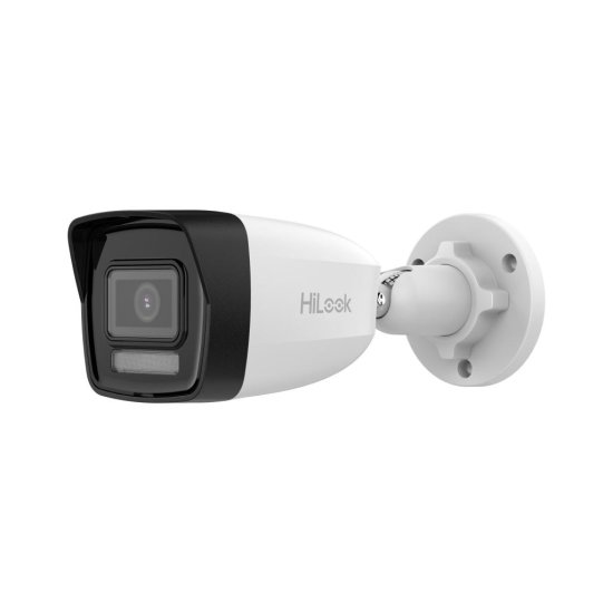 HILOOK IPC-B140HA-LU, 4Mpix, 2,8mm Lens, H265+, Dual Light, 30Mt Gece Görüşü, Dahili Mikrofon, IP67, PoE, Bullet, IP Kamera