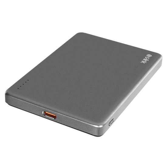 S-LINK MG105, Magsafe, Gri, 5.000mAh, 2xType-C, 4 LED Göstergeli, PowerBank
