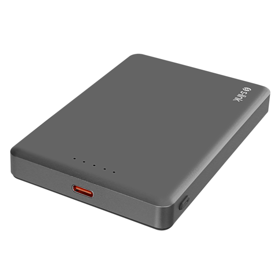 S-LINK MG110, Magsafe, Gri, 10.000mAh, 2xType-C, 4 LED Göstergeli, PowerBank