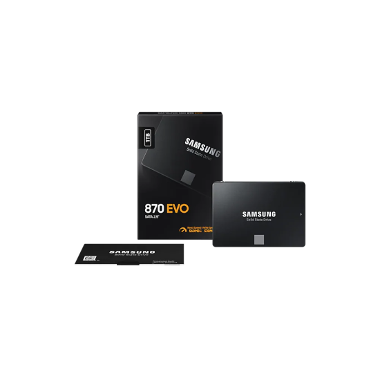 SAMSUNG MZ-77E1T0BW 870 EVO 1TB 560/530, 2,5’’ SATA SSD (Türkiye Distribütörü Garantili)