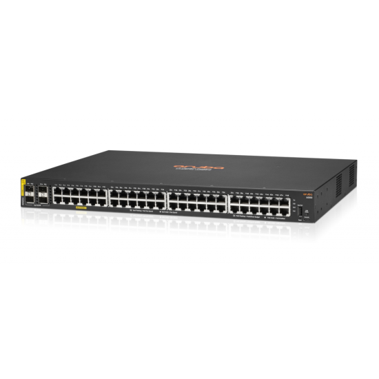 HP Aruba 6000-48G, R8N85A, 48Port, Poe, 370W, Gigabit, 4 Port GigaBit SFP, Yönetilebilir, Rack Mount Switch