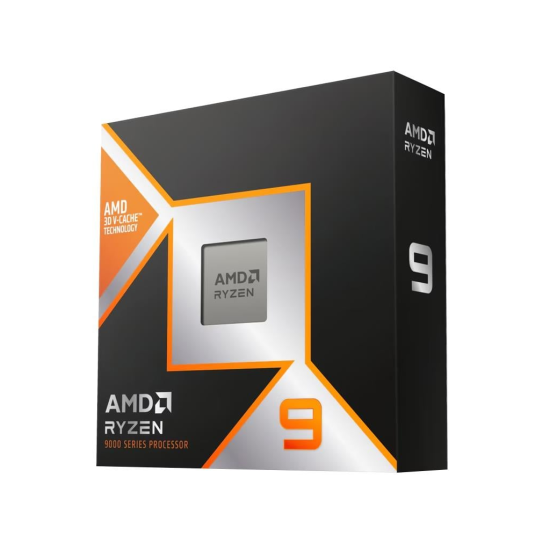 AMD RYZEN 9 9900X3D 12 Core, 4,40-5.50GHz, 128Mb Cache, 120W,  AM5 Soket, BOX (Kutulu) (Dahili Grafik VAR, Fan YOK)