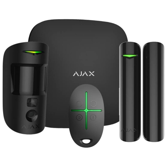 AJAX  StarterKit Cam, Kablosuz, Alarm Kiti, SİYAH