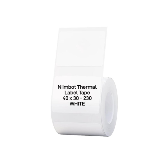 NIIMBOT T40 Etiket 40mm x 30mm 230 adet Beyaz  (B1,B21S,B3S)