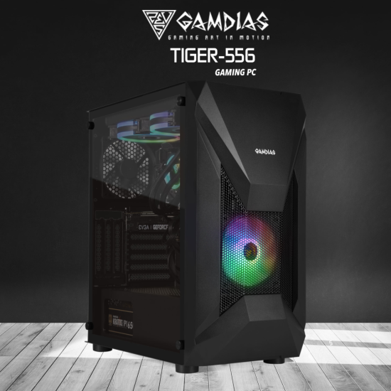 TIGER-556, RYZEN 5 5600X, 16Gb Ram, 500Gb NVMe SSD, 8Gb GDDR5 RX580 Ekran Kartı, 600W Kasa, Free Dos GAMING PC TAVSİYESİ