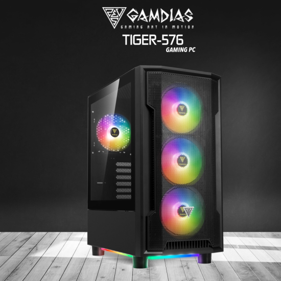 TIGER-576, RYZEN 5 7600, 16Gb DDR5 Ram, 500Gb NVMe SSD, 8Gb GDDR5 RX580 Ekran Kartı, 750W Kasa, Free Dos GAMING PC TAVSİYESİ
