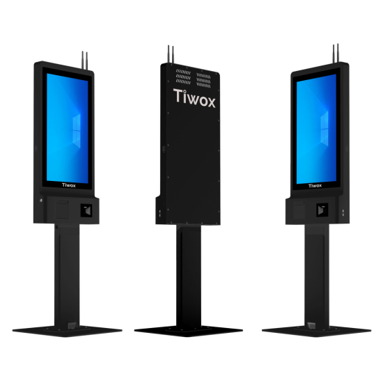 Tiwox K-3250B, 32’’ Led Panel, Intel i7 5.Gen, 16Gb Ram, 256Gb SSD, Wi-Fi, 80mm Barkod Yazıcı, 2D Okuyucu, KİOSK (Siyah)
