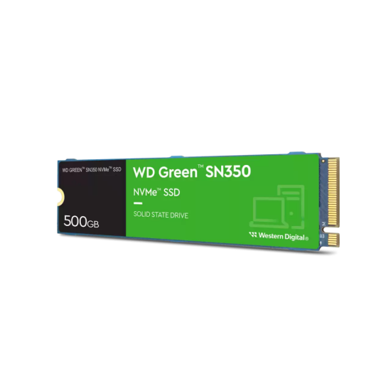 WD Green SN350, WDS500G2G0C, 500GB, 2400/1500, Gen3, NVMe PCIe M.2, SSD