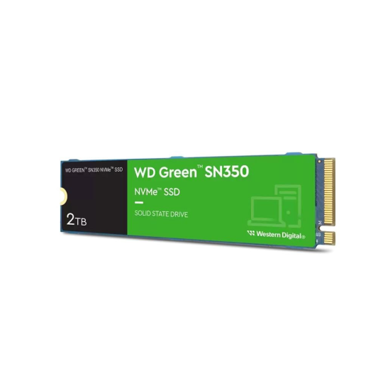 WD Green SN350, WDS200T3G0C, 2TB, 3200/3000, Gen4, NVMe PCIe M.2 2280,  SSD