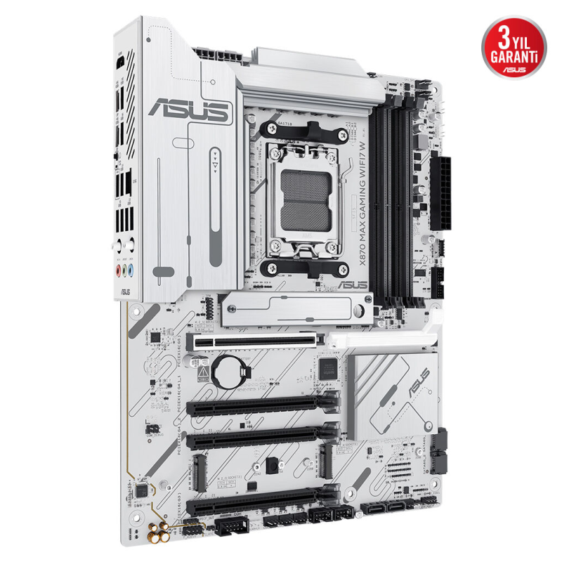ASUS%20X870%20MAX%20GAMING%20WIFI7%20W,%204xDDR5,%203xM2,%20HDMI,%20DP,%20Type-C,%20Wi-Fi%207,%20Bluetooth%20v5.3,%20AM5%20Soket%20GAMING%20Anakart